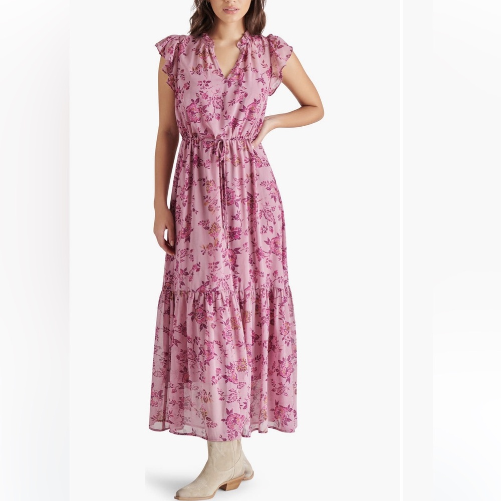 Steve Madden Pink Floral Maxi Dress, XL